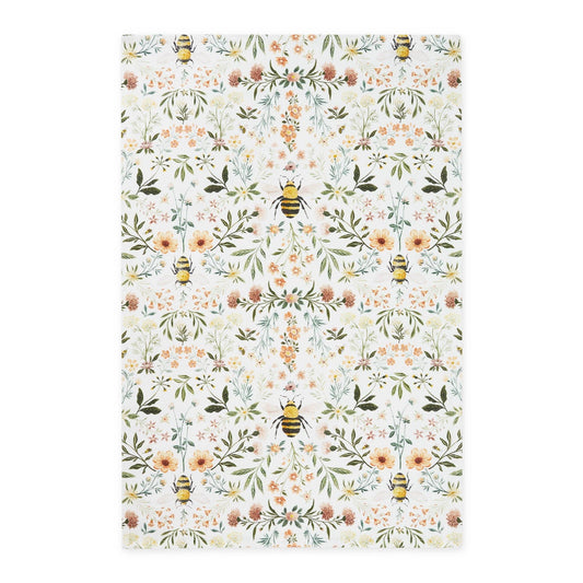 Honey Bee Meadow Dishtowel Set of 2