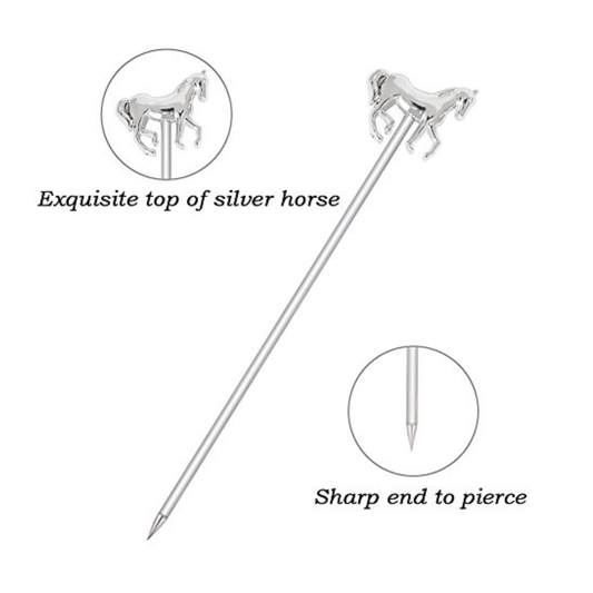 Horse Cocktail Pick Set-5 - Silver