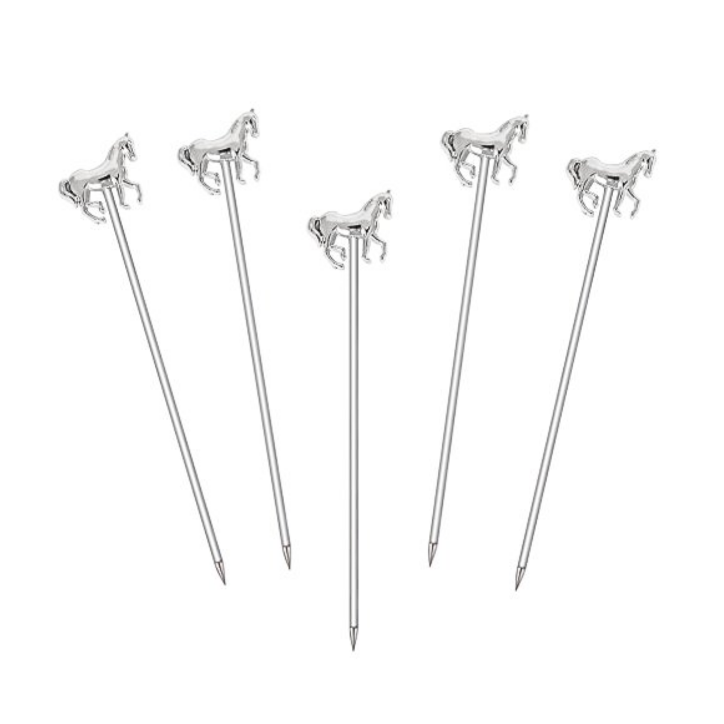Horse Cocktail Pick Set-5 - Silver