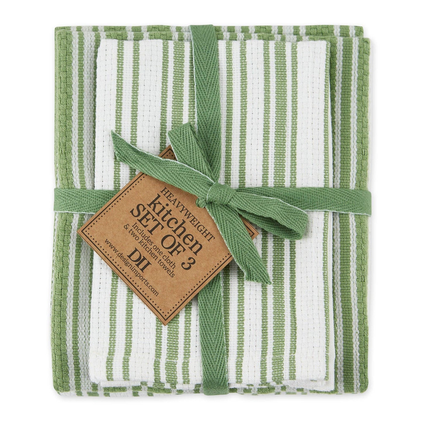 Clover Classic Stripe Kitchen Towels Set of 3